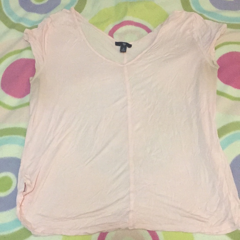 GAP Light Pink V-Neck Tee